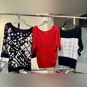 White House Black Market Women’s Lot of 3 Tops Blouses Size Small